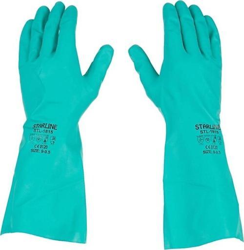 Kimyasal Nitril Eldiven Starline Stl-1815 AJKLMNOPT EN 388: 4101X 8-8,5 Beden 5 Çift