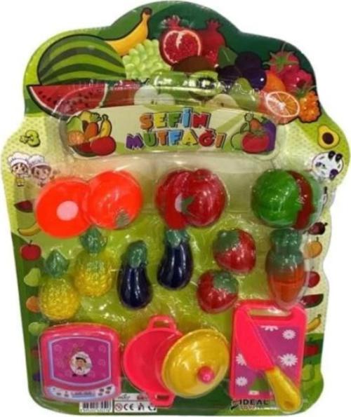 19 PARÇA KESİLEN MEYVE SEBZE SETİ 4528