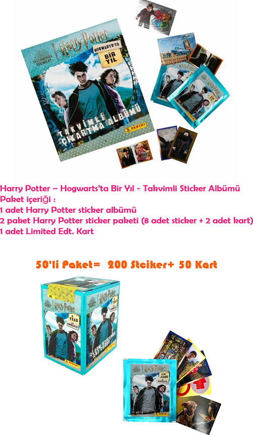 Harry Potter A Year At Hogwarts Sticker Takvim Koleksiyon Albümü + 52 Paket Kart