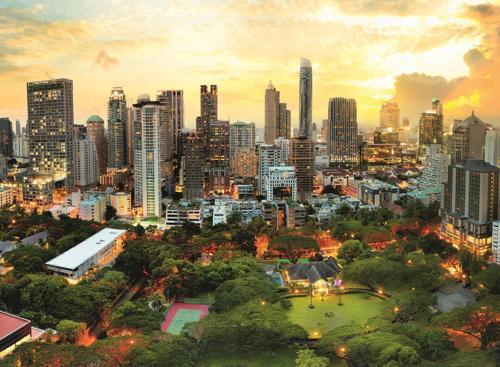 Sunset In Bangkok 3000 Parça Puzzle