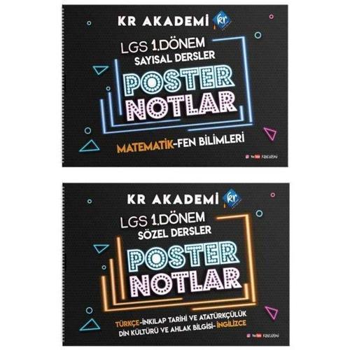 LGS 1. Dönem Poster Notlar Seti