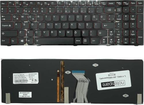 Lenovo Ideapad Y510P 59-415877 Uyumlu Klavye Işıklı Siyah TR