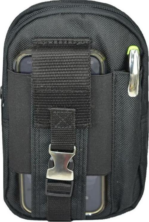 Taktikal Molle 610D Cordura Palaska Bel Çantası Siyah