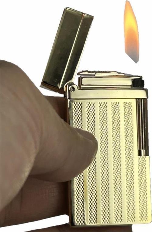 Dupont Tarz Yandan Çarklı Metal Çakmak Altın
