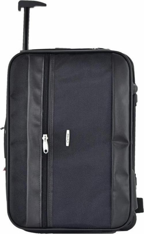Çekçekli Kabin Boy Seyahat ve Business Çanta  42 Cm Siyah