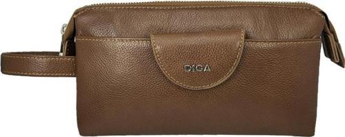 Hakiki Deri 3006 Dopp Kit El Çantası Taba