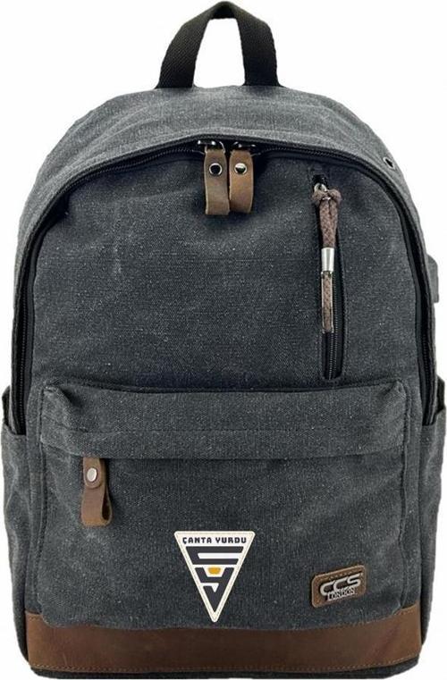 Ççs London 51568 Kanvas Usb Sırt Çantası Siyah