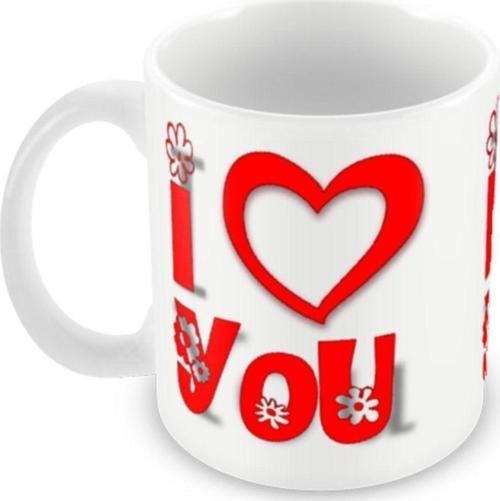 I Love You Baskılı Özel Beyaz Esprili Kupa Bardak | Komik Yazılı Kupa