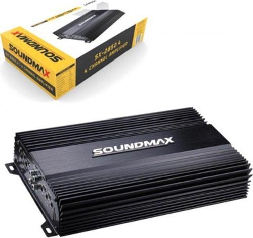 Sx-2850.4 2024 Yeni Seri 4 Kanal Oto Amfi 4 Ohm 4X60 Rms