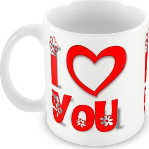 I Love You Baskılı Kupa