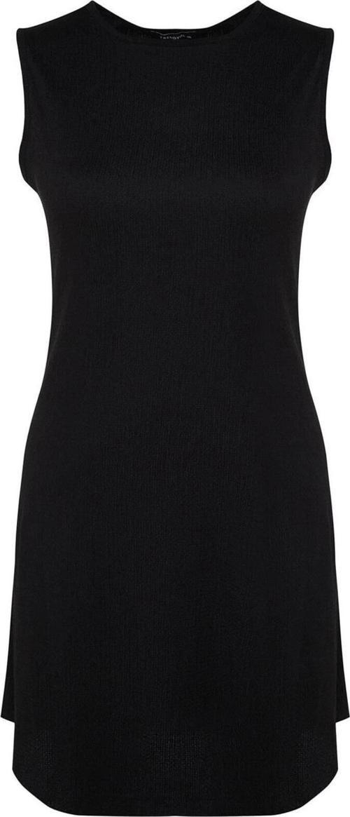 Moda Slim Casual Günlük Bürümcük Örme Bisiklet Yaka Kolsuz Kol A-Line Mini Boy Büyük Beden Elbise