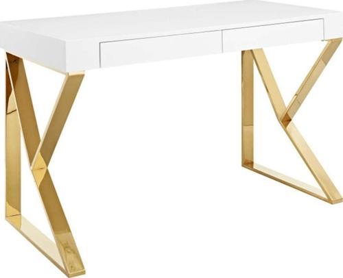 Carrina Gold Metal Çalışma Masası 