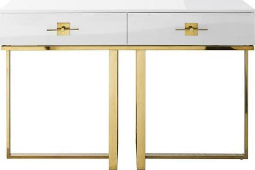 Rihanna Gold Metal Beyaz Dresuar