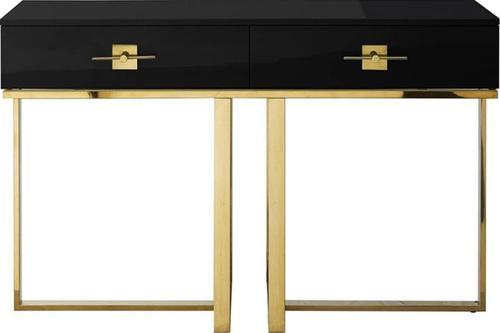 Rihanna Gold Metal Siyah Dresuar