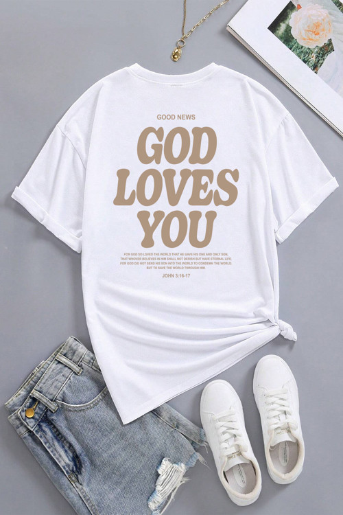 Good Loves You Baskılı Unisex Oversize Tshirt