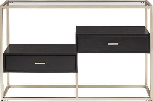 Faye Gold Metal Ahşap&cam Dresuar