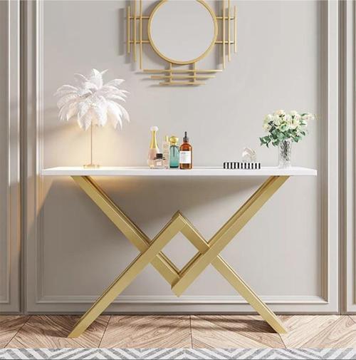Fiona Gold Metal Beyaz Dresuar
