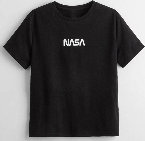 Çocuk Nasa Pamuklu Tshirt