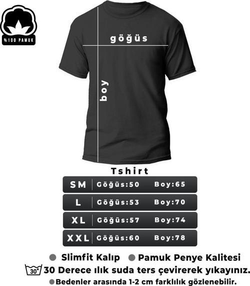 Portrait & Flower Baskılı Oversize Tshirt