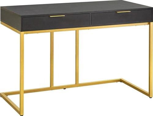 Wendy Gold Metal Siyah Çalışma Masası 