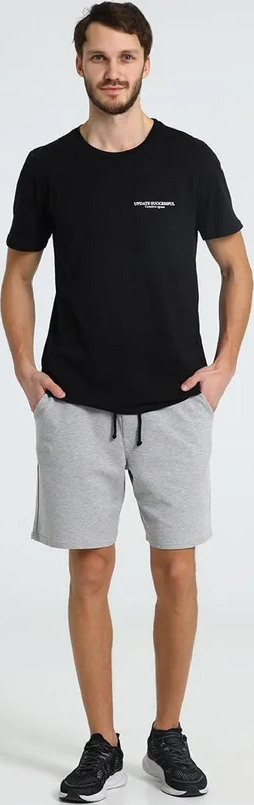 Unisex Pamuklu Rahat Penye Şort