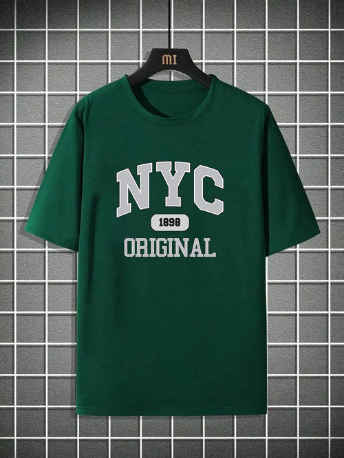 NYC Baskılı Unisex Oversize Tshirt