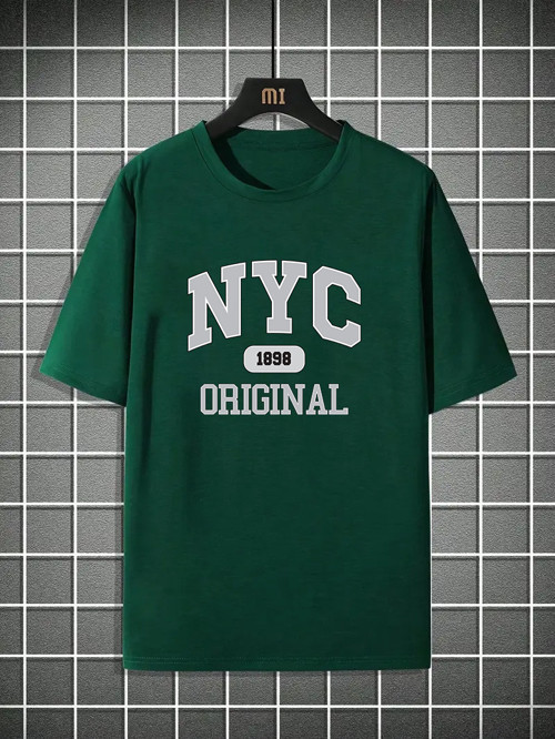 NYC Baskılı Unisex Oversize Tshirt