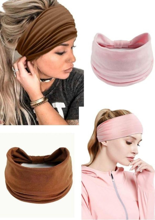 2'li Saç Bandı, Yoga Saç Bandı Pamuklu, Bandana