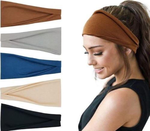 Elastik Yoga Bandı Spor Ter Bandı Kadın Erkek Koşu Spor Bandaj Kafa Bantları
