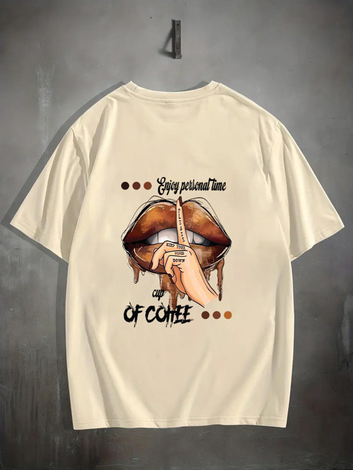 Unisex Enjoy Personel Time Baskılı Tasarım Tshirt