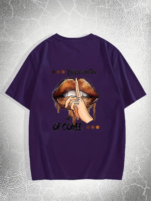 Unisex Enjoy Personel Time Baskılı Tasarım Tshirt