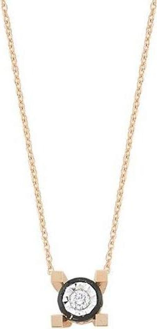 0,03 Karat Elmas Tektaş Kolye