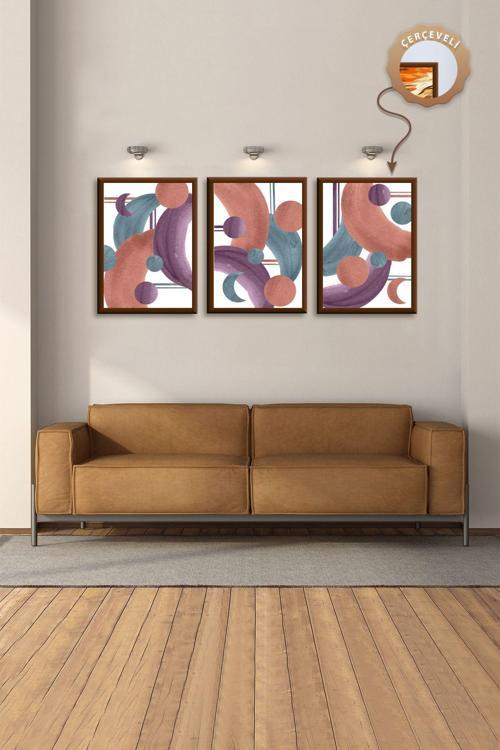 Mutfak Duvar Tablosu Mdf 3Lü Tablo Dekoratif Tablo Salon Tablo Yatak Odası Tablo Seti Modern Tablo