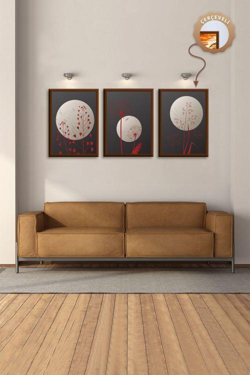 Mutfak Duvar Tablosu Mdf 3Lü Tablo Dekoratif Tablo Modern Tablo Yatak Odası Tablo Seti Salon Tablo