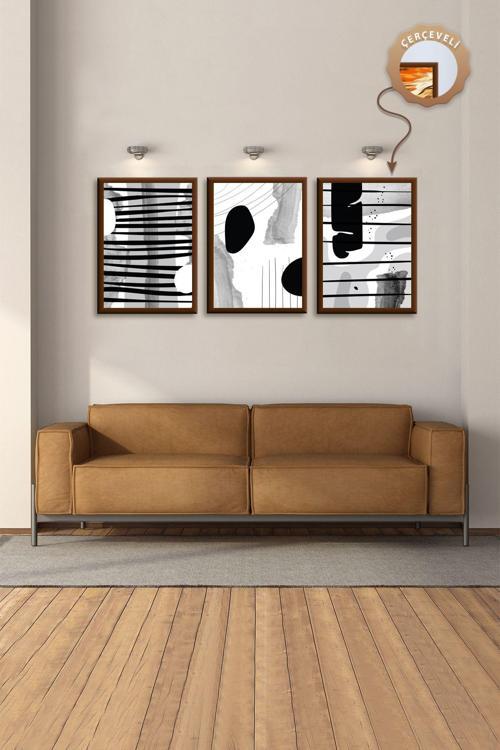 Yatak Odası Tablo Mdf Dekoratif Tablo 3Lü Tablo Salon Tablo Modern Tablo Mutfak Duvar Tablosu Seti