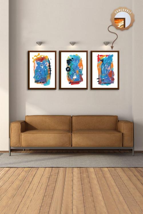 Mutfak Duvar Tablosu Seti Yatak Odası Tablo Mdf 3Lü Tablo Dekoratif Tablo Salon Tablo Modern Tablo