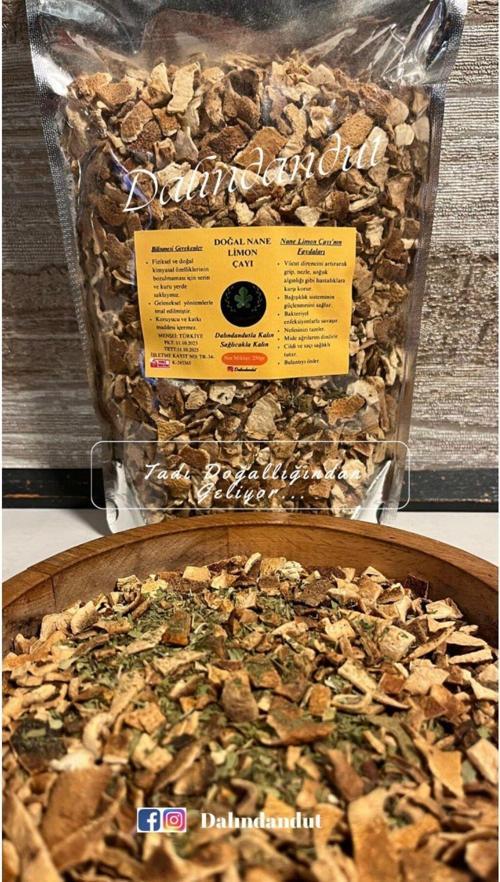 Yeni Mahsül Doğal Organik Nane Limon Çayı 250 Gr