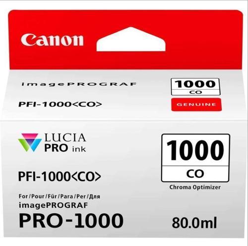Feyza Bilişim® Canon PFI-1000 CO (Chroma Optimizer) Parlaklık Düzenleyici A2 Yazıcı Orijinal Mürekkep Kartuş 80 ml. (0556C001)