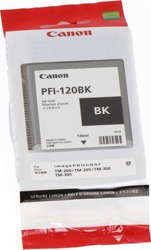 Feyza Bilişim® Canon PFI-120 BK (Photo Black) Fotoğraf Siyahı Plotter Orijinal Mürekkep Kartuş 130 ml. (2885C001)