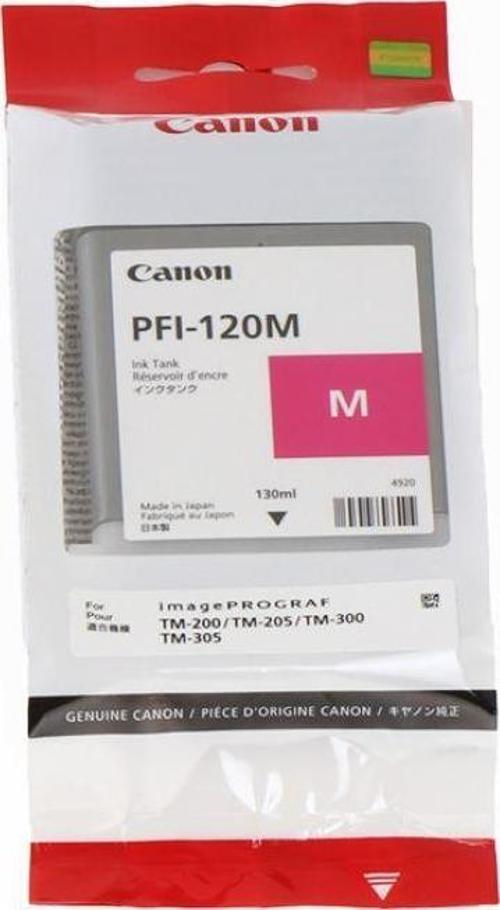 Feyza Bilişim® Canon PFI-120 M (Magenta) Kırmızı Plotter Orijinal Mürekkep Kartuş 130 ml. (2887C001)