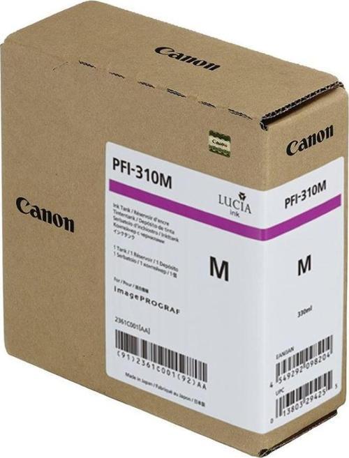 Feyza Bilişim® Canon PFI-310 M (Magenta) Kırmızı Plotter Orijinal Mürekkep Kartuş 330 ml. (2361C001)