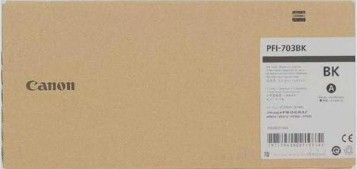 Feyza Bilişim® Canon PFI-703 BK (Photo Black) Fotoğraf Siyah Plotter Orijinal Mürekkep Kartuş 700 ml. (2963B001)