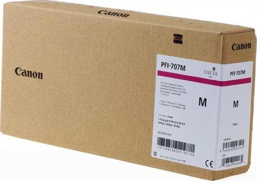 Feyza Bilişim® Canon PFI-707 M (Magenta) Kırmızı Plotter Orijinal Mürekkep Kartuş 700 ml. (9823B001)