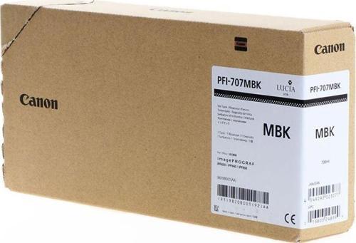 Feyza Bilişim® Canon PFI-707 MBK (Matt Black) Mat Siyah Plotter Orijinal Mürekkep Kartuş 700 ml. (9820B001)