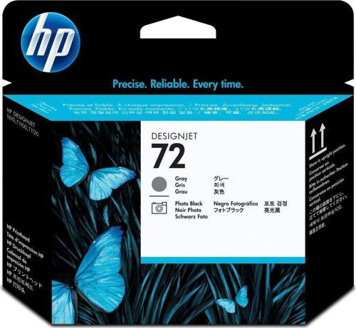Feyza Bilişim® HP 72 Gray/Photo Black Baskı Kafası Orijinal Plotter Designjet Printhead (C9380A)								