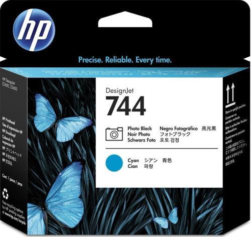 Feyza Bilişim® HP 744 Photo Black&Cyan Orijinal Baskı Kafası Printhead (F9J86A) 								