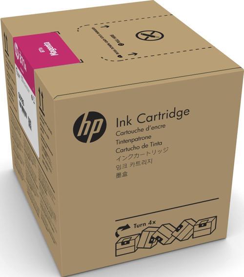 Feyza Bilişim® HP 871C Magenta 3 Litrelik Kırmızı Orijnal Latex Mürekkep Kartuşu (G0Y80C)