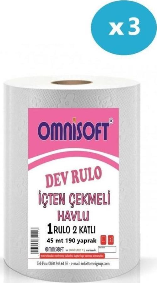 Dev Rulo Kağıt Havlu 3'lü Paket