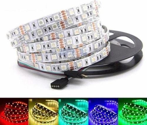 parti parti aksesuar & kostüm 3 Çipli RGB İç Mekan Şerit Led 5 Metre Dekoratif Aydınlatma