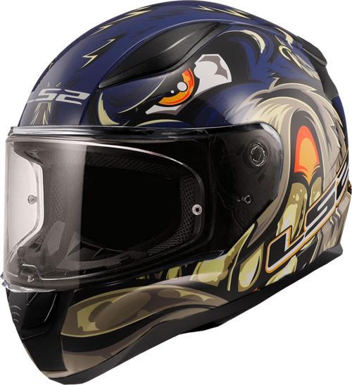 RAPID SPOX MAVİ GRİ KASK